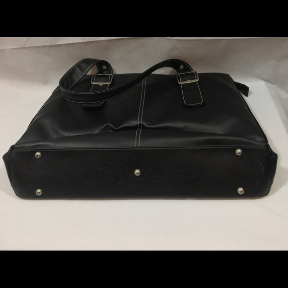 Solo Classic Laptop Tote Bag Briefcase Black - Picture 6 of 9
